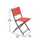 Flash Furniture Brazos Folding Chairs w/Red Flex Comfort Material Backs and Seats and Black Metal Frames, 4PK 4-TLH-SC-097-RED-02-GG - alternate 2